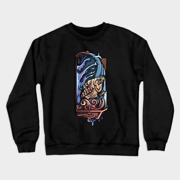 Golden Arowana Crewneck Sweatshirt by ijoneon